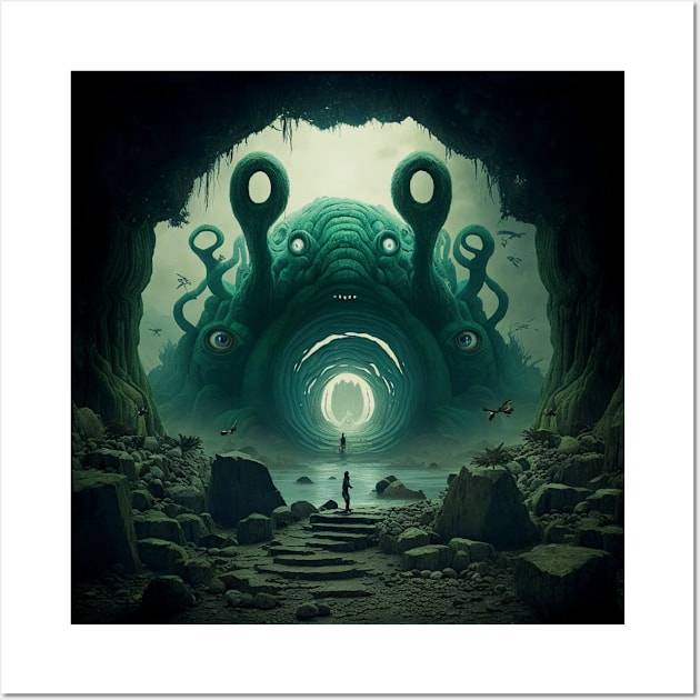 A Dimensional Horror Wall Art by PDTees